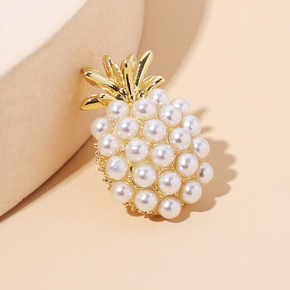 New Trendy Fashion Pineapple Pearl Earrings