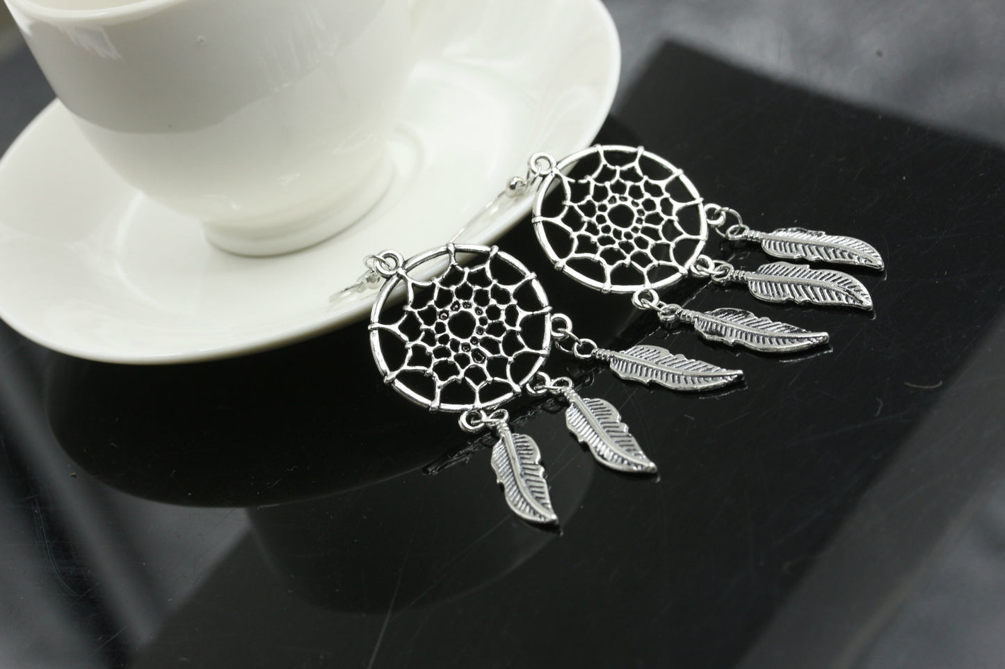 Ethnic Style Geometric Plating Alloy Gem Earrings