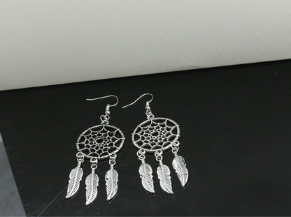 Ethnic Style Geometric Plating Alloy Gem Earrings