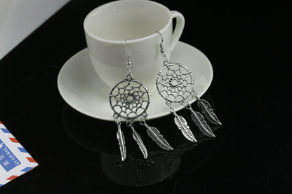 Ethnic Style Geometric Plating Alloy Gem Earrings