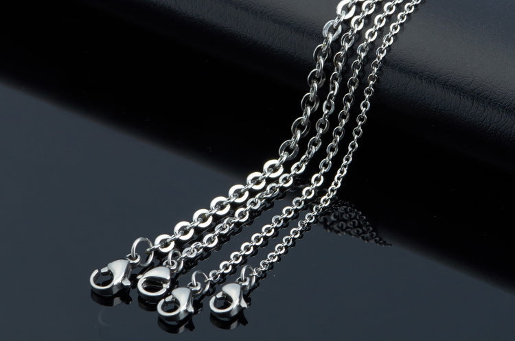 Fashion Solid Color Titanium Steel Plating Necklace 1 Piece