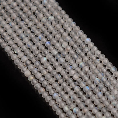 2mm Natural Stone Cut Faceted Loose Bead Faceted Small Angle Beaded