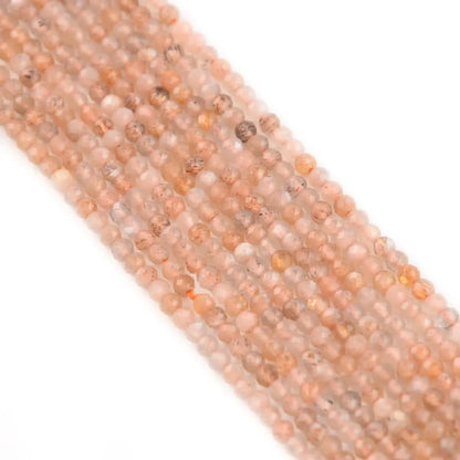 2mm Natural Stone Cut Faceted Loose Bead Faceted Small Angle Beaded