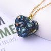 3 Pc/Package 18x16mm Hole 2~2.9mm Natural Stone Marble Heart Shape Pendant