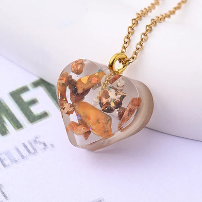 3 Pc/Package 18x16mm Hole 2~2.9mm Natural Stone Marble Heart Shape Pendant