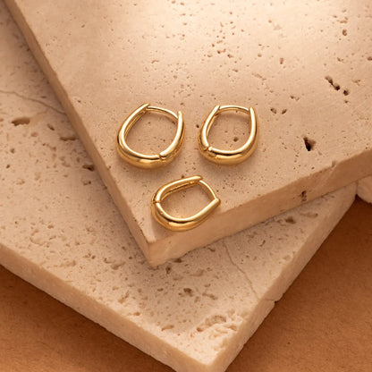 3 Pieces Set Sweet Simple Style Round Plating Copper Earrings