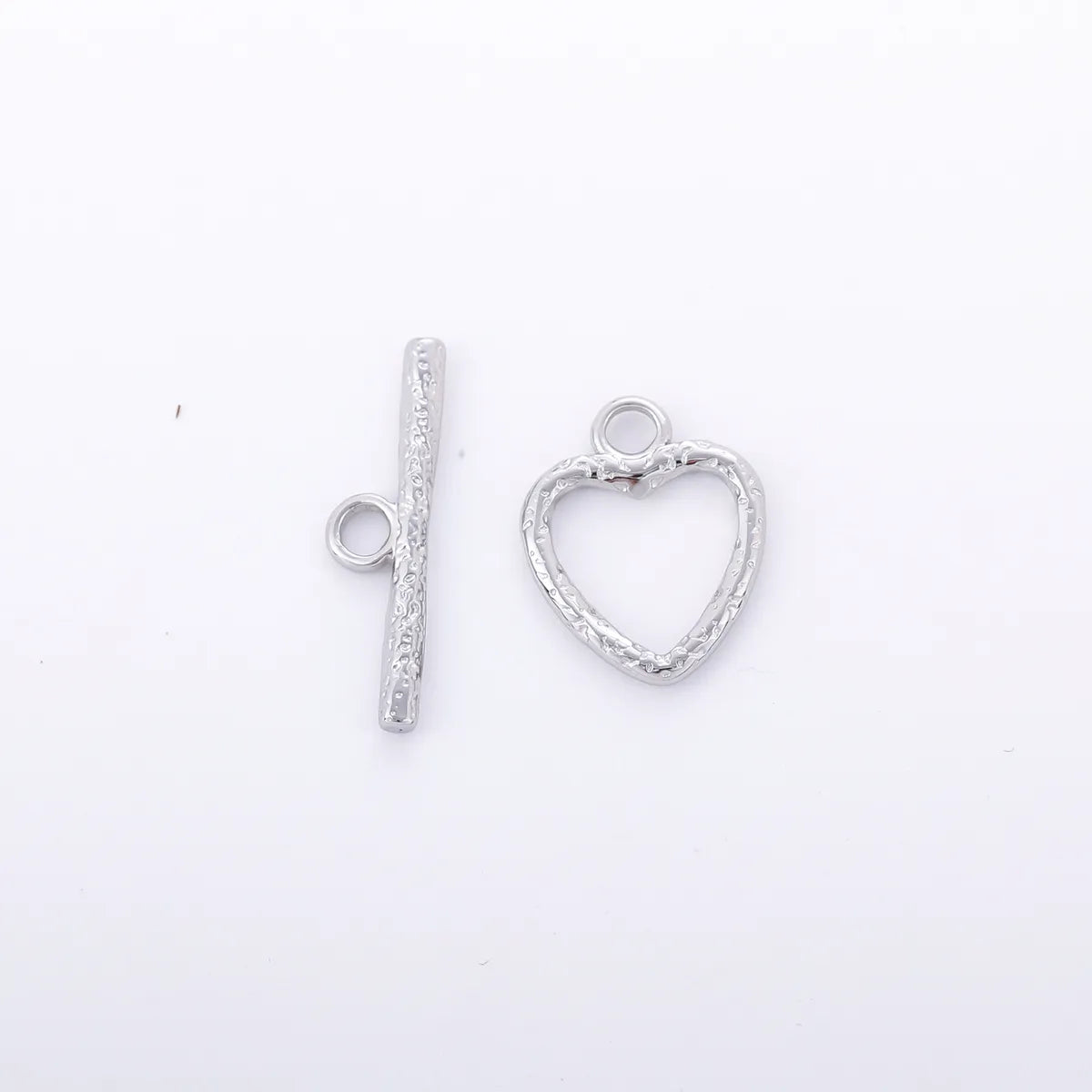 3 Sets Per Pack 18 * 20mm 24 * 7mm 304 Stainless Steel OT Buckle Heart Shape Solid Color OT Buckle Pendant Jewelry Buckle