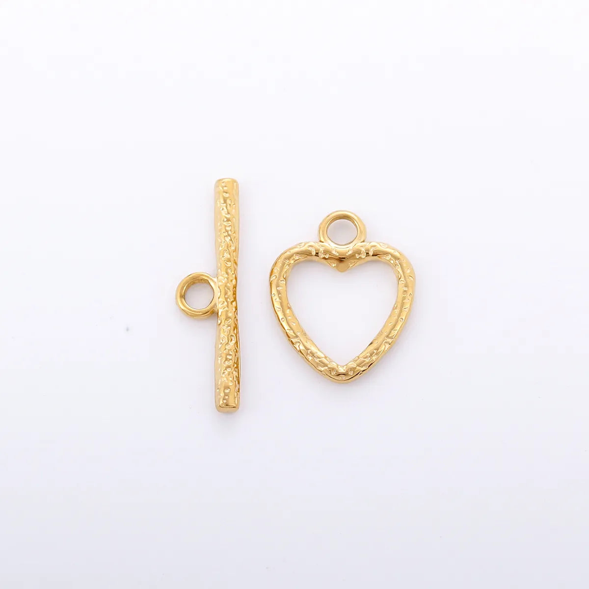 3 Sets Per Pack 18 * 20mm 24 * 7mm 304 Stainless Steel OT Buckle Heart Shape Solid Color OT Buckle Pendant Jewelry Buckle