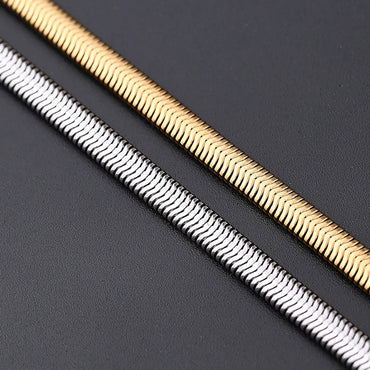 3 Strands/Package 304 Stainless Steel 18K Gold Plated Jewelry Accessories