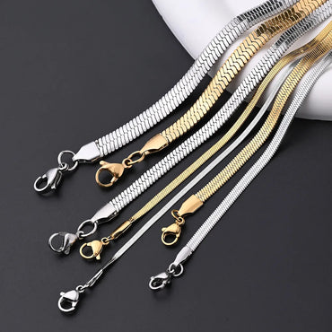 3 Strands/Package 5 Strands/Package 304 Stainless Steel 18K Gold Plated Jewelry Accessories