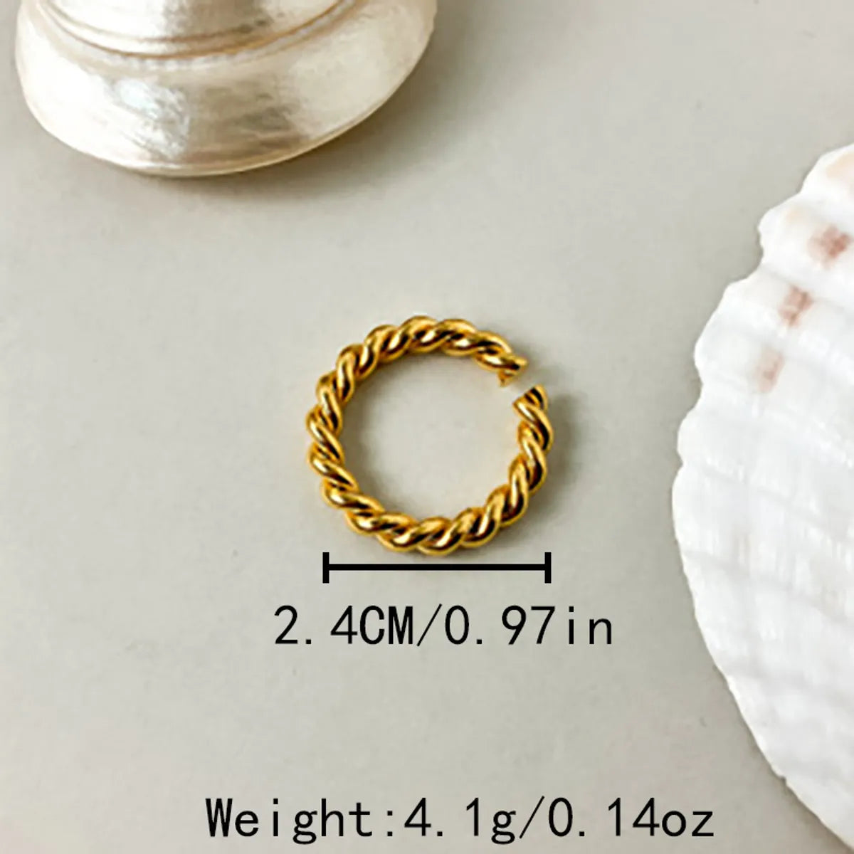 304 Stainless Steel 14K Gold Plated Casual Roman Style Commute Plating Hollow Out Inlay Heart Shape Twist Natural Stone Open Rings