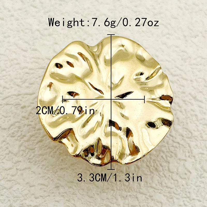 304 Stainless Steel 14K Gold Plated Hip-Hop Exaggerated Punk Plating Inlay Flower Natural Stone Rings