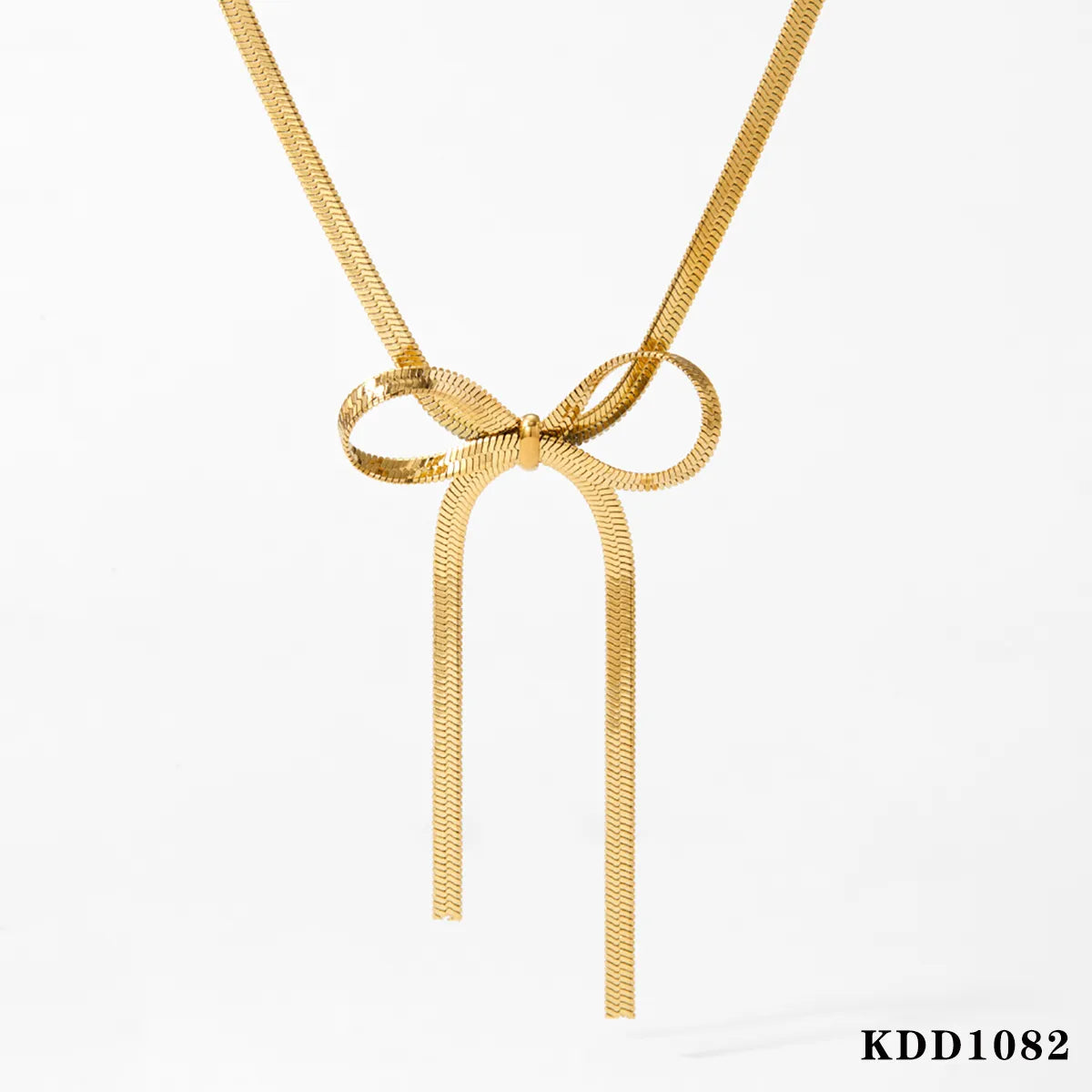 Wholesale Jewelry Modern Style Sweet Bow Knot 304 Stainless Steel No Inlaid 16K Gold Plated White Gold Plated Gold Plated Bracelets Earrings Necklace