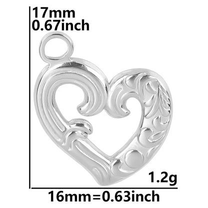 Wholesale Jewelry Basic Modern Style Classic Style Heart Shape 304 Stainless Steel 18K Gold Plated Plating Pendant Necklace