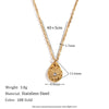 304 Stainless Steel 18K Gold Plated Basic Simple Style Classic Style Plating Inlay Sun Rhinestones Earrings Necklace