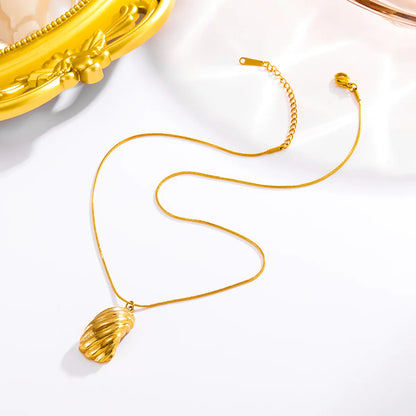 Wholesale Jewelry Casual Artistic Solid Color 304 Stainless Steel 18K Gold Plated Earrings Necklace