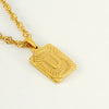 304 Stainless Steel 18K Gold Plated Casual Letter Pendant Necklace