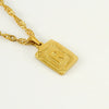 304 Stainless Steel 18K Gold Plated Casual Letter Pendant Necklace