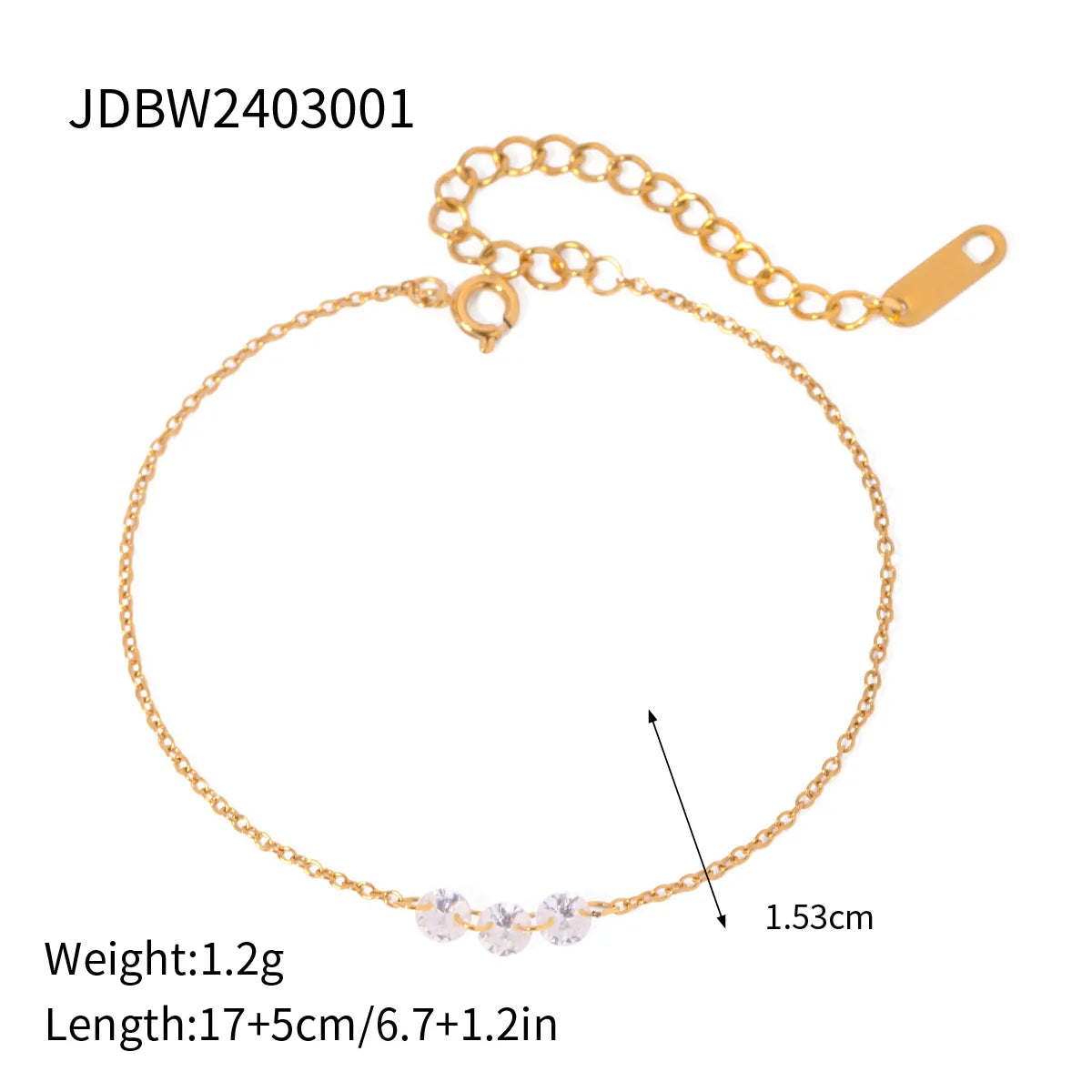 IG Style Simple Style Classic Style Solid Color 304 Stainless Steel 18K Gold Plated Bracelets In Bulk