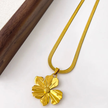 304 Stainless Steel 18K Gold Plated Luxurious Plating Flower