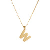 304 Stainless Steel 18K Gold Plated Simple Style Classic Style Commute Letter Pendant Necklace