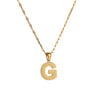 304 Stainless Steel 18K Gold Plated Simple Style Classic Style Commute Letter Pendant Necklace