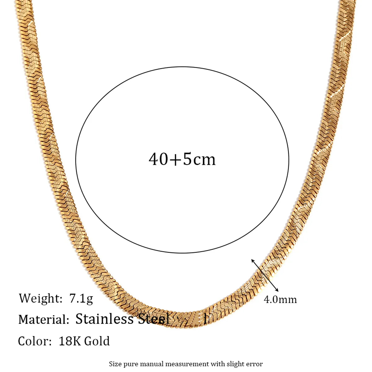 Wholesale Jewelry Simple Style Classic Style Solid Color 304 Stainless Steel 18K Gold Plated Plating Bracelets Necklace