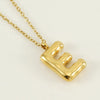 304 Stainless Steel 18K Gold Plated Simple Style Letter Pendant Necklace