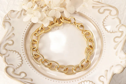 Basic Classic Style Commute Solid Color 18K Gold Plated Bracelets In Bulk