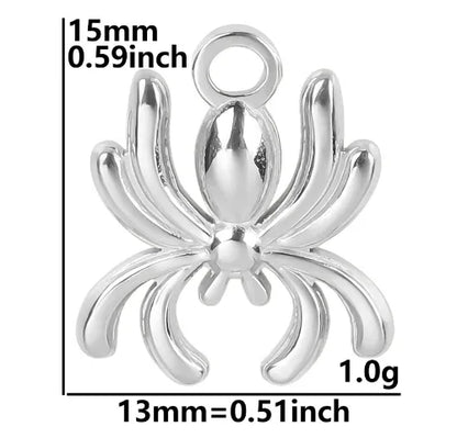 Wholesale Jewelry Basic Simple Style Classic Style Spider 304 Stainless Steel Plating Pendant Necklace