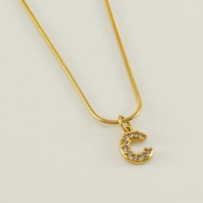 304 Stainless Steel Casual Letter Pendant Necklace