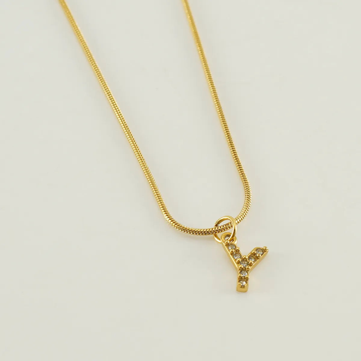 304 Stainless Steel Casual Letter Pendant Necklace