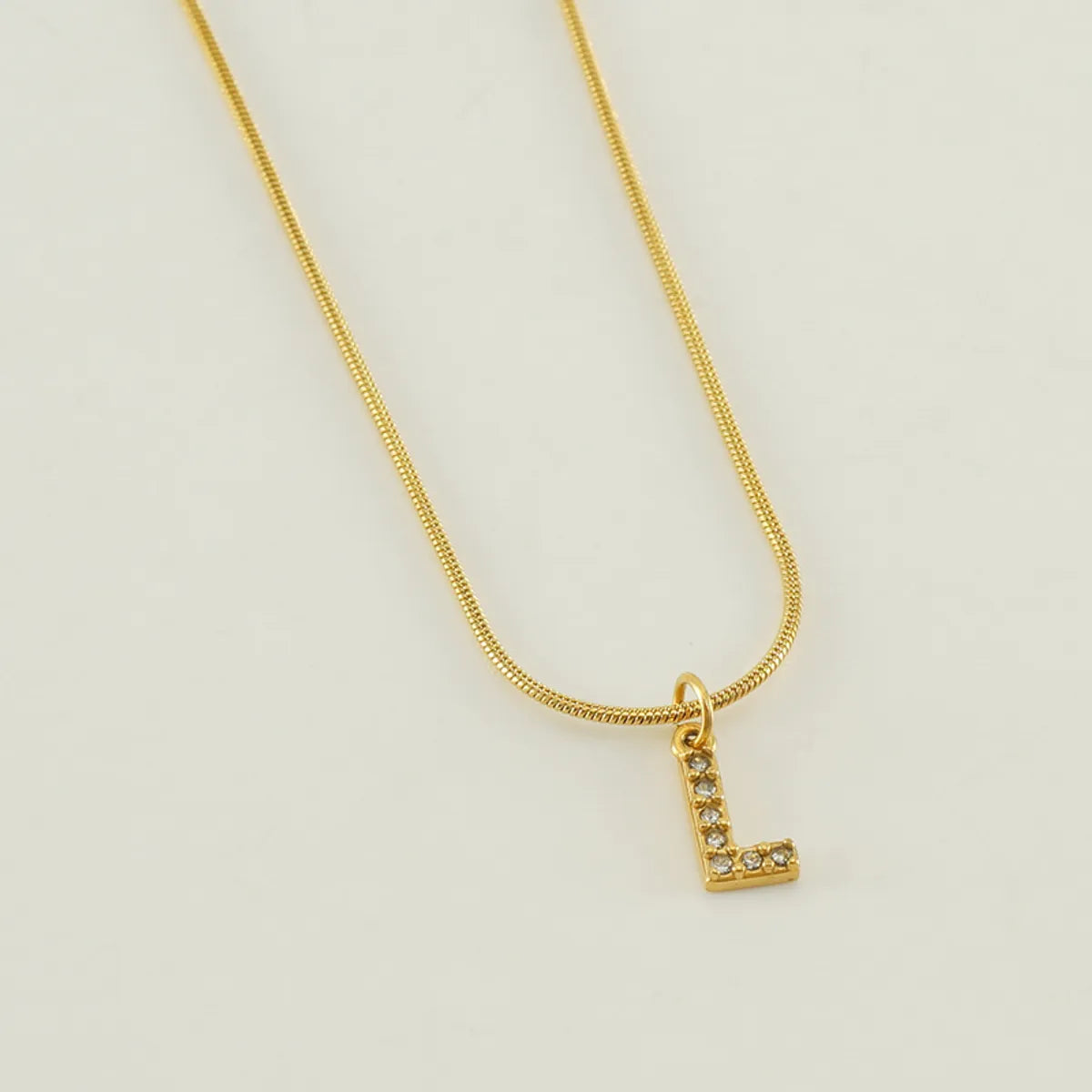 304 Stainless Steel Casual Letter Pendant Necklace