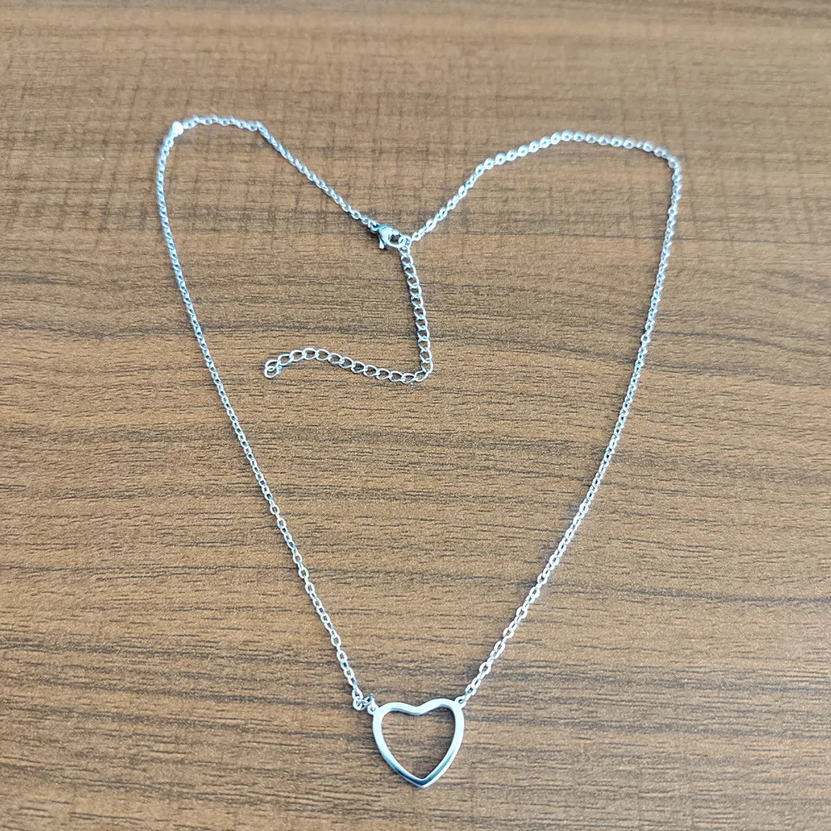 304 Stainless Steel Casual Modern Style Simple Style Heart Shape Pendant Necklace