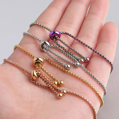 304 Stainless Steel Casual Plating Heart Shape Bracelets