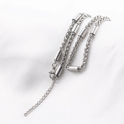 304 Stainless Steel Casual Rock Cool Style Polishing Solid Color Necklace