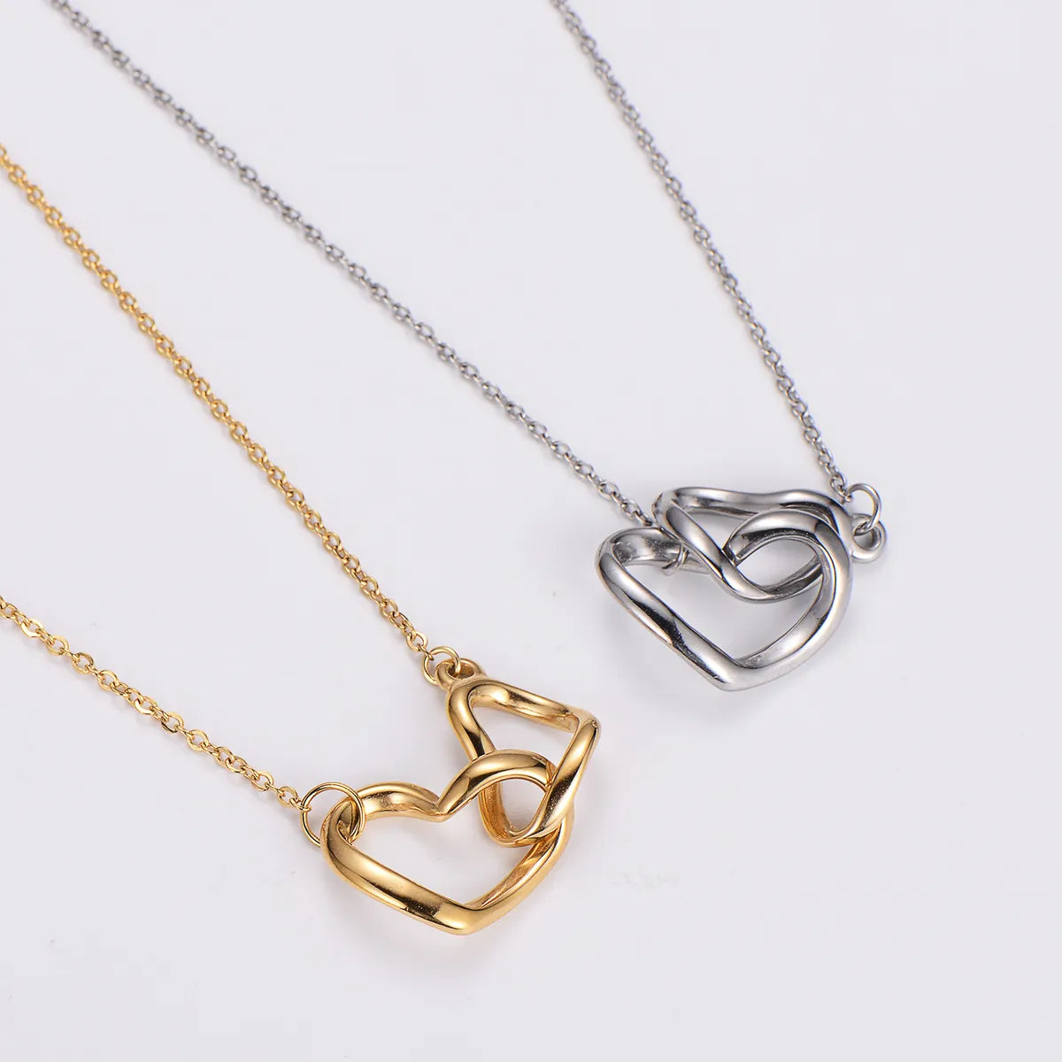 304 Stainless Steel Casual Simple Style Bow Knot Pendant Necklace