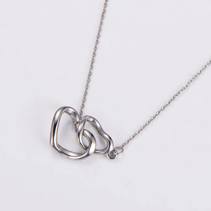 304 Stainless Steel Casual Simple Style Bow Knot Pendant Necklace