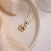 304 Stainless Steel Copper Casual Simple Style Letter Necklace