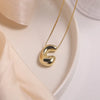 304 Stainless Steel Copper Casual Simple Style Letter Necklace