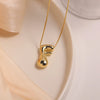 304 Stainless Steel Copper Casual Simple Style Letter Necklace