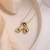 304 Stainless Steel Copper Casual Simple Style Letter Necklace