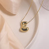 304 Stainless Steel Copper Casual Simple Style Letter Necklace