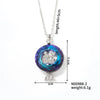 304 Stainless Steel Copper Rhodium Plated Casual Cute Three-Dimensional Inlay Mermaid Crystal Zircon Pendant Necklace