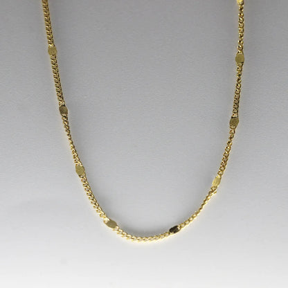 304 Stainless Steel Gold Plated Basic Modern Style Classic Style Solid Color Necklace