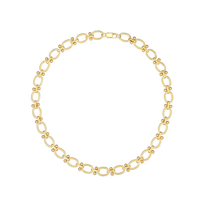 Wholesale Jewelry Simple Style Classic Style Streetwear Solid Color 304 Stainless Steel Gold Plated Bracelets Necklace