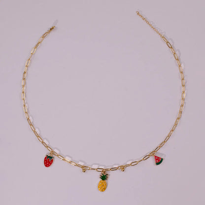 304 Stainless Steel Gold Plated Sweet Plating Fruit Choker