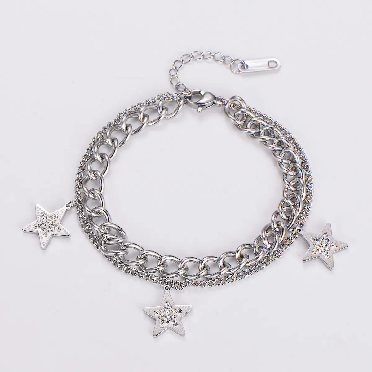 304 Stainless Steel Gold Plated Sweet Simple Style Plating Star Bracelets