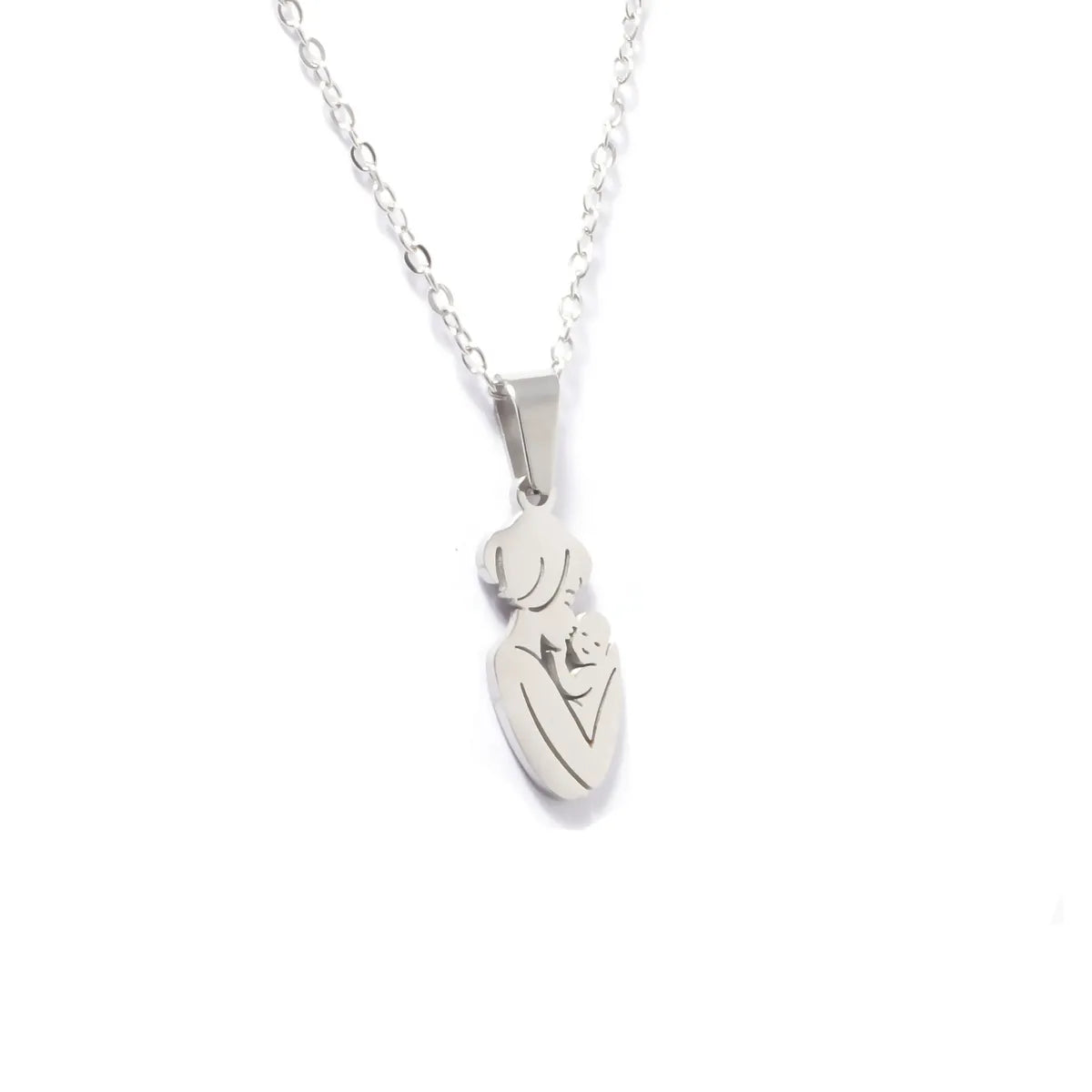 304 Stainless Steel Human Pendant Necklace