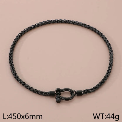 304 Stainless Steel Modern Style Simple Style Classic Style Geometric Bracelets Necklace